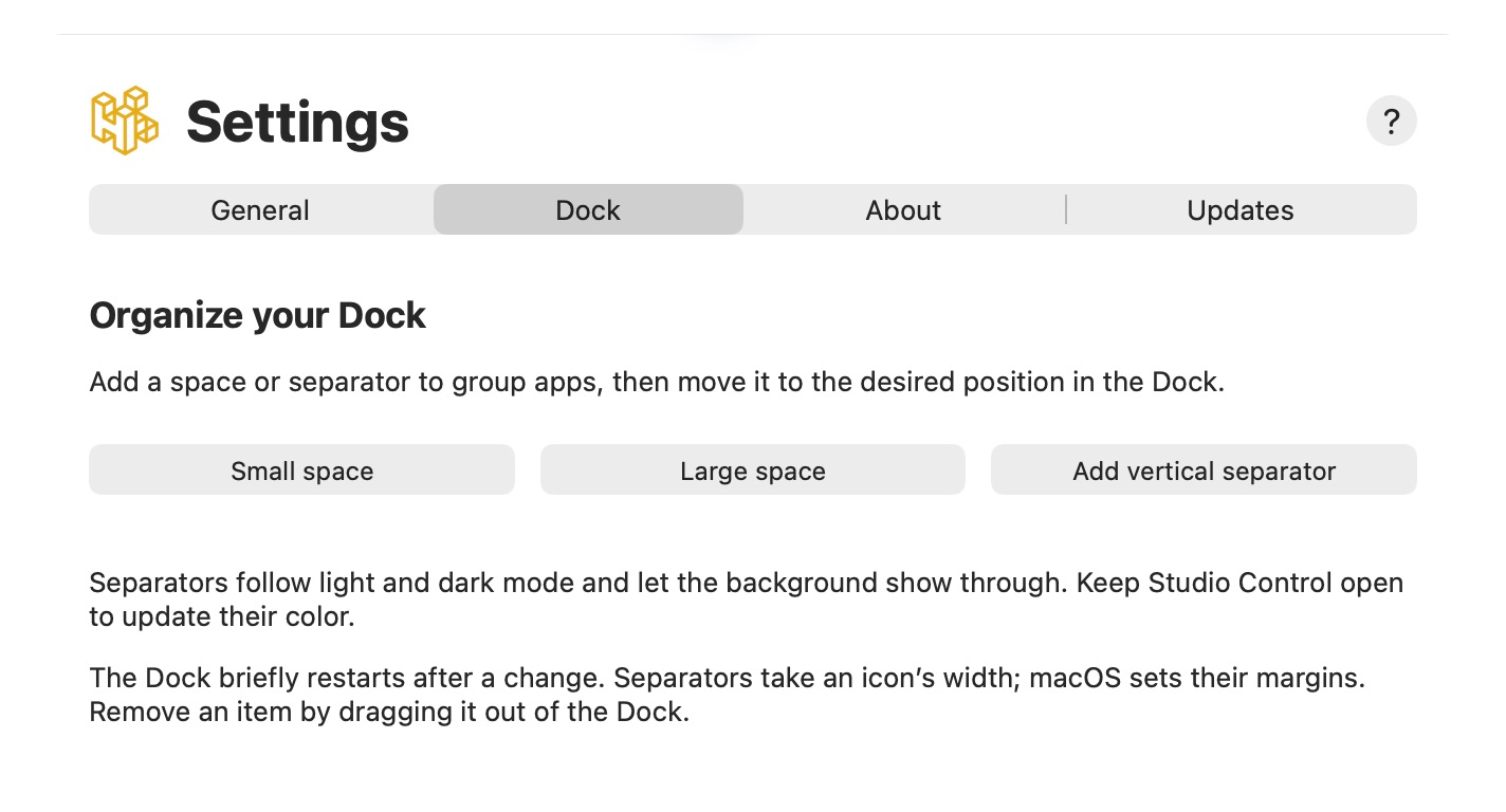 Organize your Dock