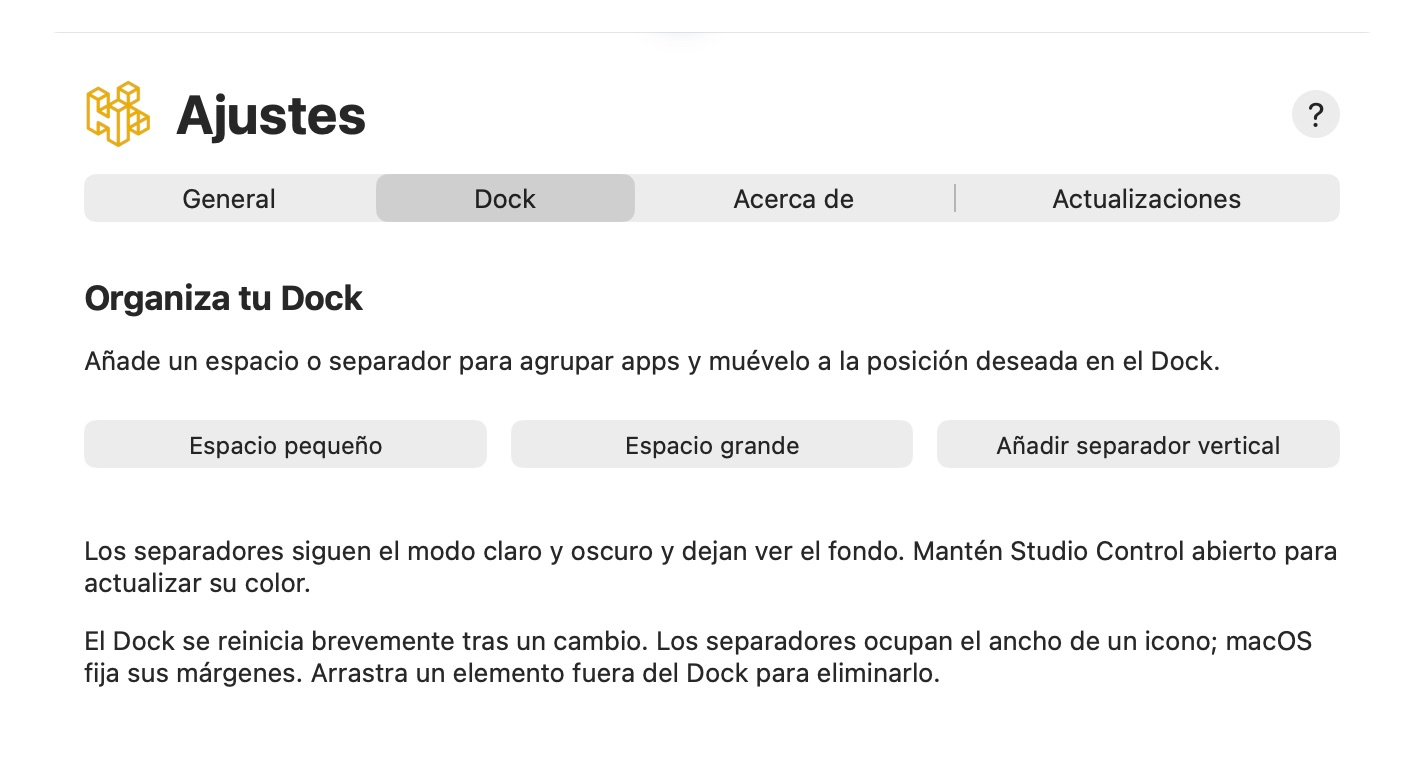 Organiza tu Dock